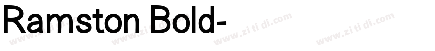 Ramston Bold字体转换